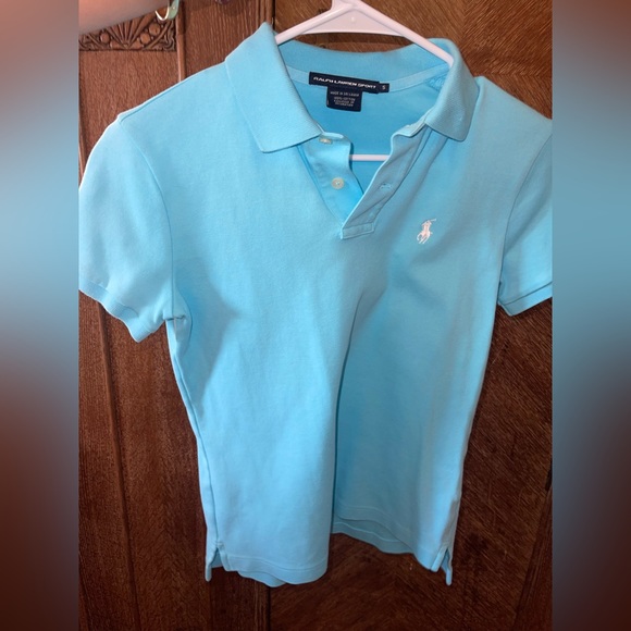Ralph Lauren Sport collared polo short sleeve Baby Blue , Light Blue - Picture 3 of 5